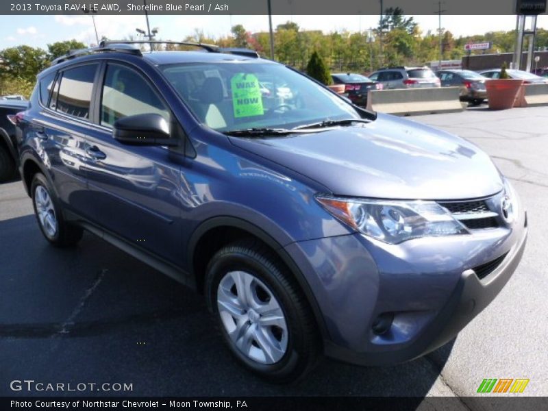 Shoreline Blue Pearl / Ash 2013 Toyota RAV4 LE AWD