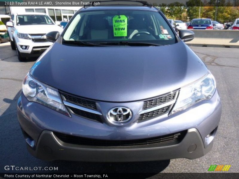 Shoreline Blue Pearl / Ash 2013 Toyota RAV4 LE AWD