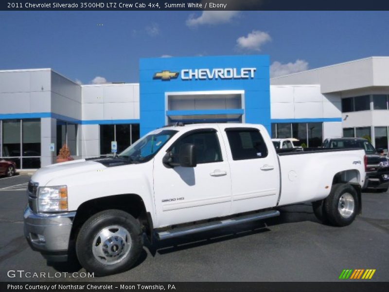 Summit White / Ebony 2011 Chevrolet Silverado 3500HD LTZ Crew Cab 4x4