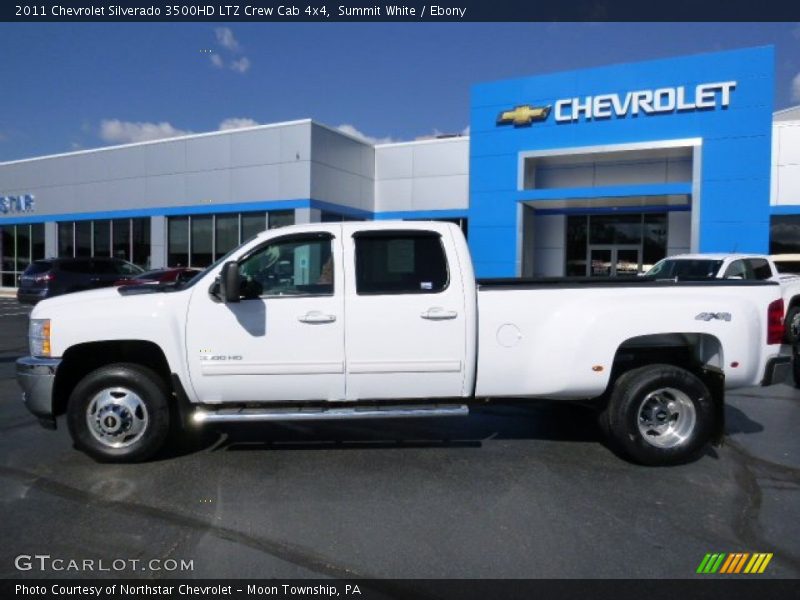 Summit White / Ebony 2011 Chevrolet Silverado 3500HD LTZ Crew Cab 4x4