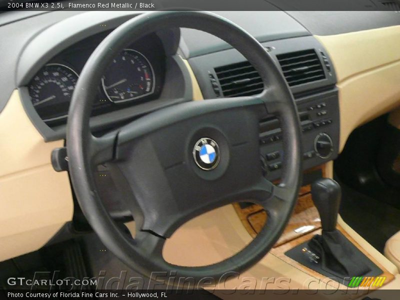 Flamenco Red Metallic / Black 2004 BMW X3 2.5i