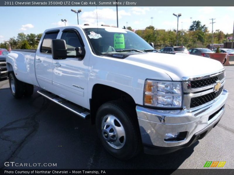 Summit White / Ebony 2011 Chevrolet Silverado 3500HD LTZ Crew Cab 4x4