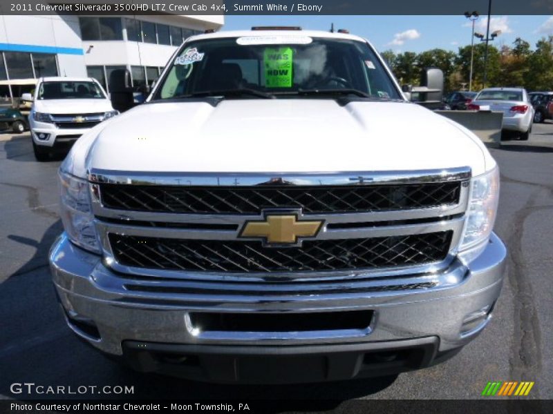 Summit White / Ebony 2011 Chevrolet Silverado 3500HD LTZ Crew Cab 4x4