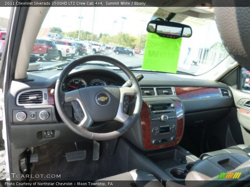 Summit White / Ebony 2011 Chevrolet Silverado 3500HD LTZ Crew Cab 4x4