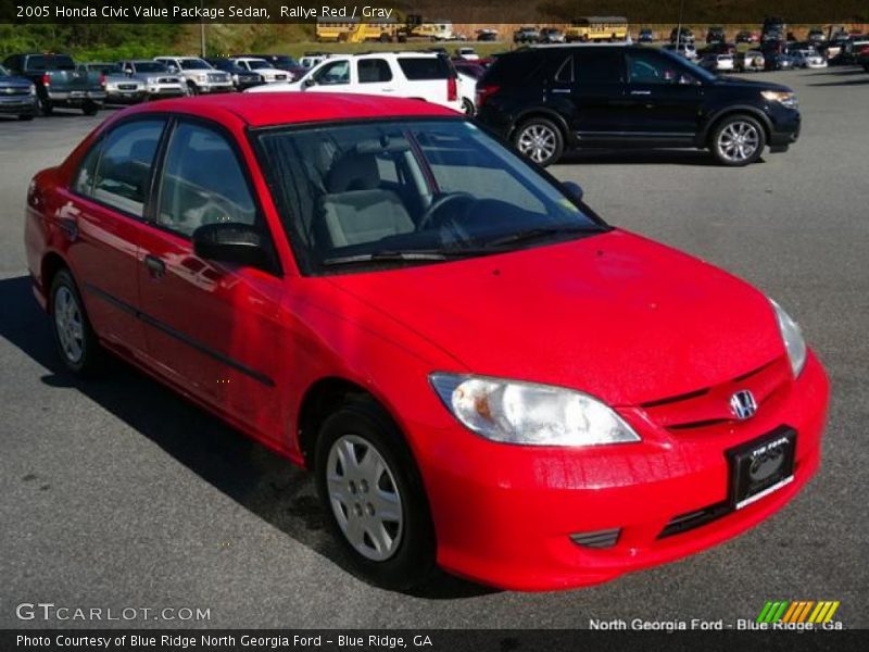 Rallye Red / Gray 2005 Honda Civic Value Package Sedan