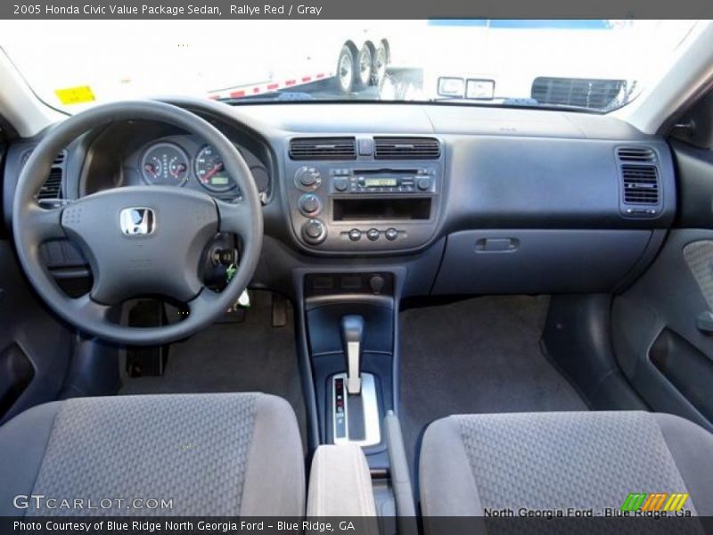 Rallye Red / Gray 2005 Honda Civic Value Package Sedan