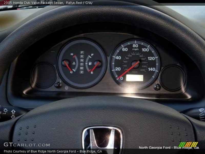 Rallye Red / Gray 2005 Honda Civic Value Package Sedan