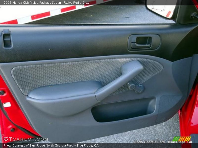 Rallye Red / Gray 2005 Honda Civic Value Package Sedan