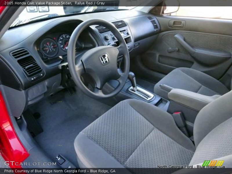 Rallye Red / Gray 2005 Honda Civic Value Package Sedan