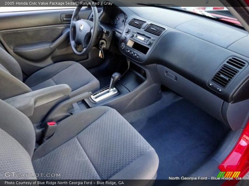 Rallye Red / Gray 2005 Honda Civic Value Package Sedan