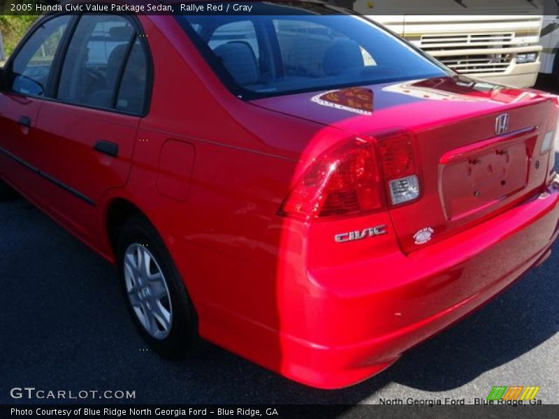 Rallye Red / Gray 2005 Honda Civic Value Package Sedan