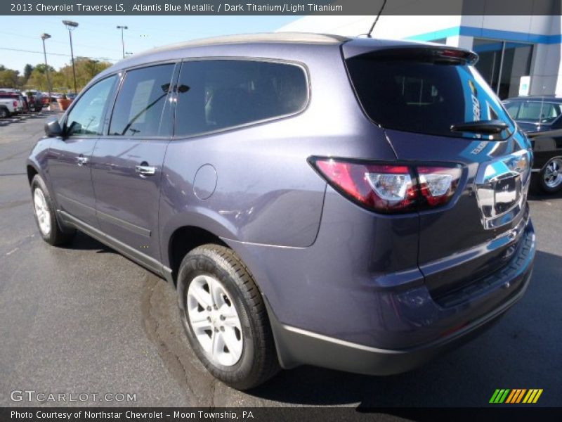 Atlantis Blue Metallic / Dark Titanium/Light Titanium 2013 Chevrolet Traverse LS
