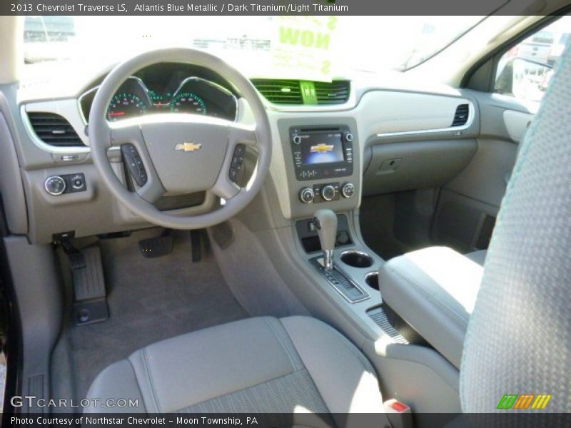 Atlantis Blue Metallic / Dark Titanium/Light Titanium 2013 Chevrolet Traverse LS