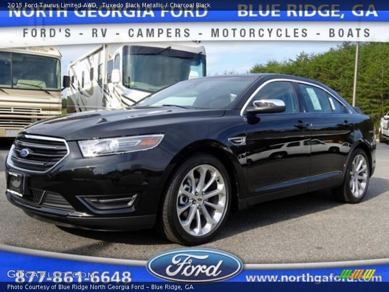 Tuxedo Black Metallic / Charcoal Black 2015 Ford Taurus Limited AWD