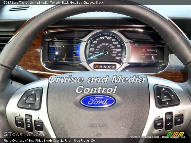 Tuxedo Black Metallic / Charcoal Black 2015 Ford Taurus Limited AWD