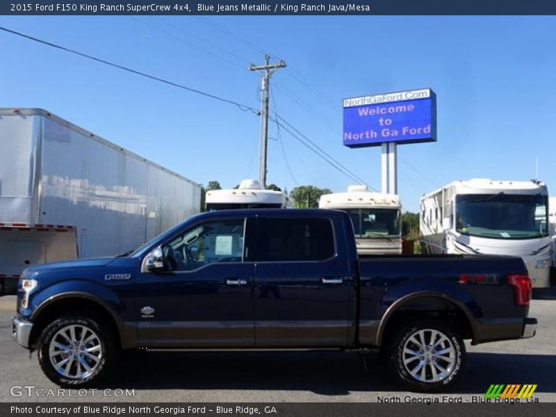 Blue Jeans Metallic / King Ranch Java/Mesa 2015 Ford F150 King Ranch SuperCrew 4x4
