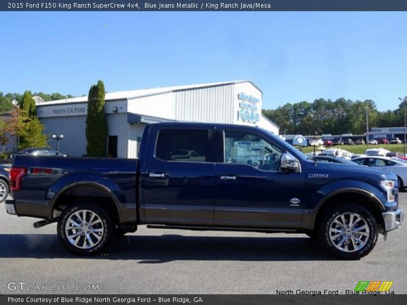 Blue Jeans Metallic / King Ranch Java/Mesa 2015 Ford F150 King Ranch SuperCrew 4x4