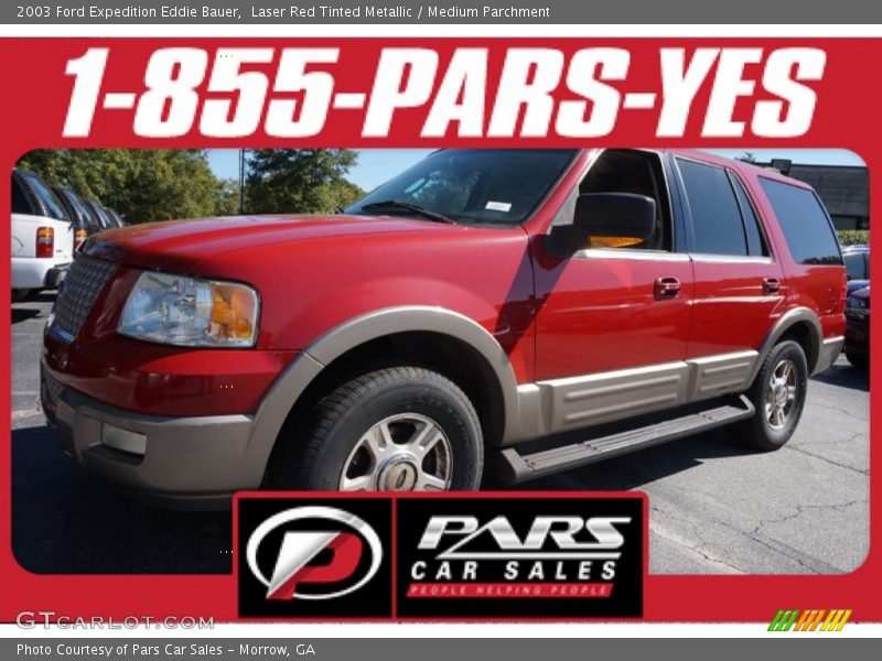 Laser Red Tinted Metallic / Medium Parchment 2003 Ford Expedition Eddie Bauer