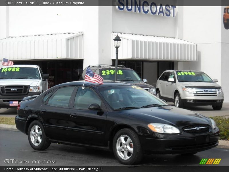 Black / Medium Graphite 2002 Ford Taurus SE