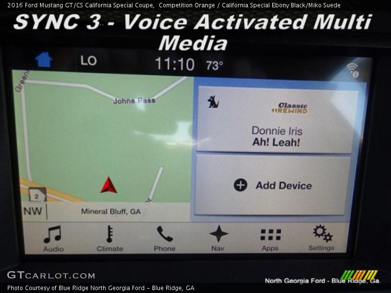 Competition Orange / California Special Ebony Black/Miko Suede 2016 Ford Mustang GT/CS California Special Coupe