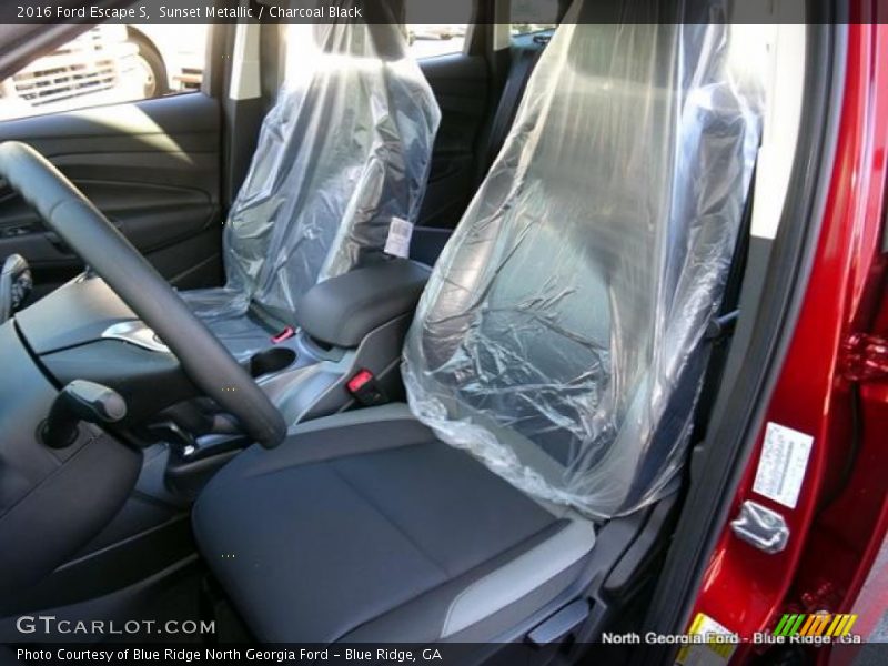 Sunset Metallic / Charcoal Black 2016 Ford Escape S