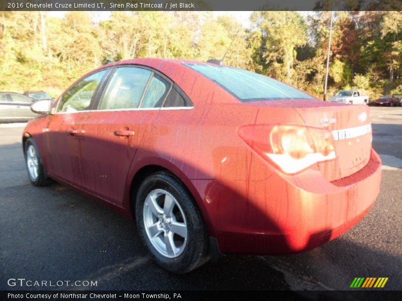 Siren Red Tintcoat / Jet Black 2016 Chevrolet Cruze Limited LT