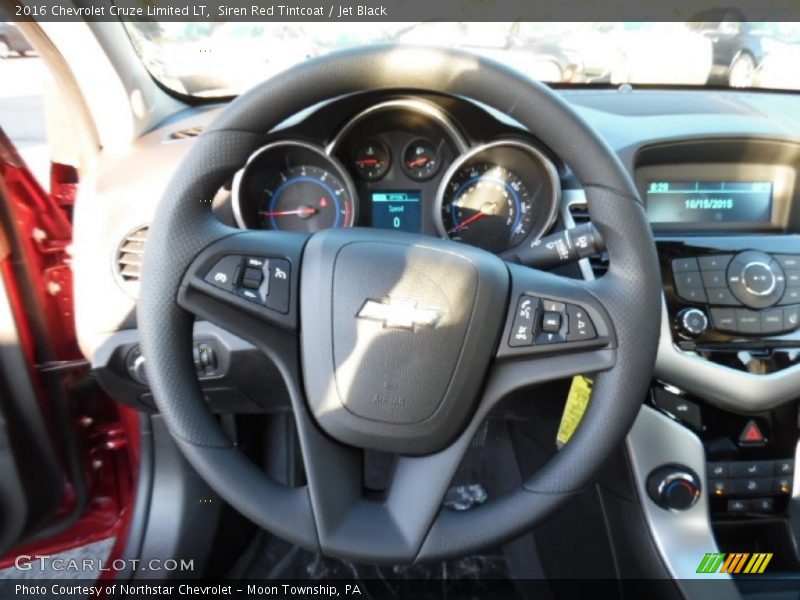 Siren Red Tintcoat / Jet Black 2016 Chevrolet Cruze Limited LT