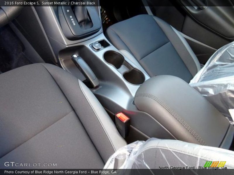 Sunset Metallic / Charcoal Black 2016 Ford Escape S