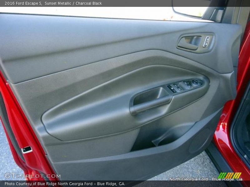 Sunset Metallic / Charcoal Black 2016 Ford Escape S