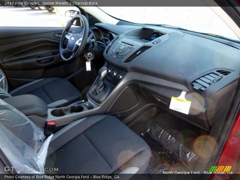 Sunset Metallic / Charcoal Black 2016 Ford Escape S