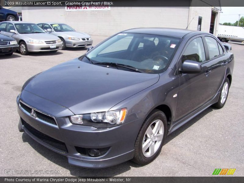Graphite Gray Pearl / Black 2009 Mitsubishi Lancer ES Sport