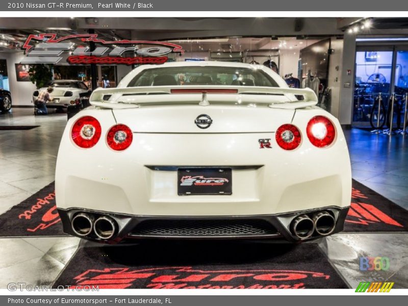 Pearl White / Black 2010 Nissan GT-R Premium