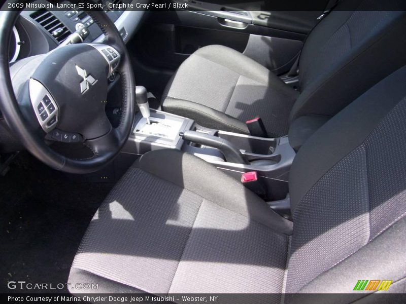 Graphite Gray Pearl / Black 2009 Mitsubishi Lancer ES Sport