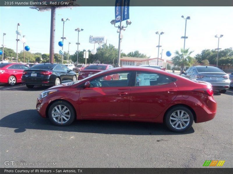 Red / Gray 2016 Hyundai Elantra SE