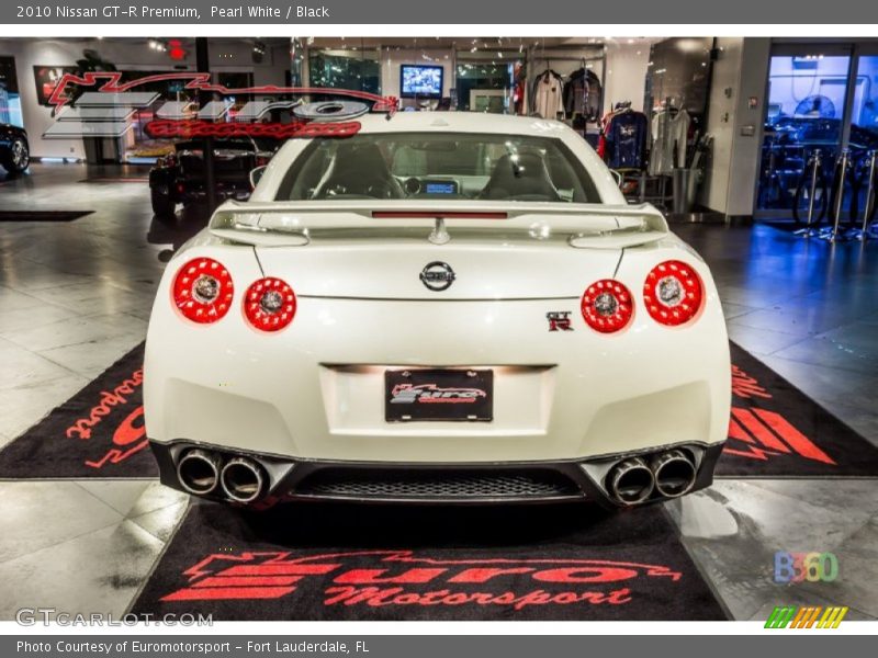 Pearl White / Black 2010 Nissan GT-R Premium