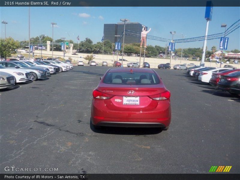 Red / Gray 2016 Hyundai Elantra SE