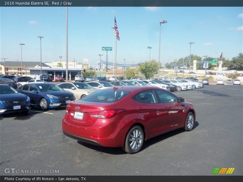 Red / Gray 2016 Hyundai Elantra SE