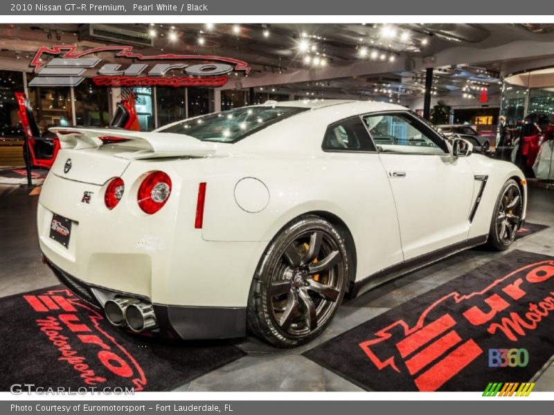 Pearl White / Black 2010 Nissan GT-R Premium