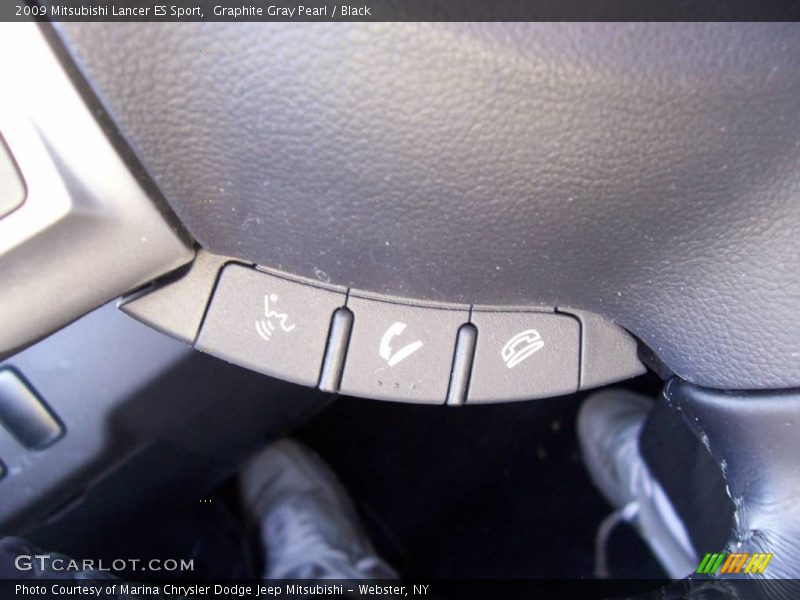 Graphite Gray Pearl / Black 2009 Mitsubishi Lancer ES Sport