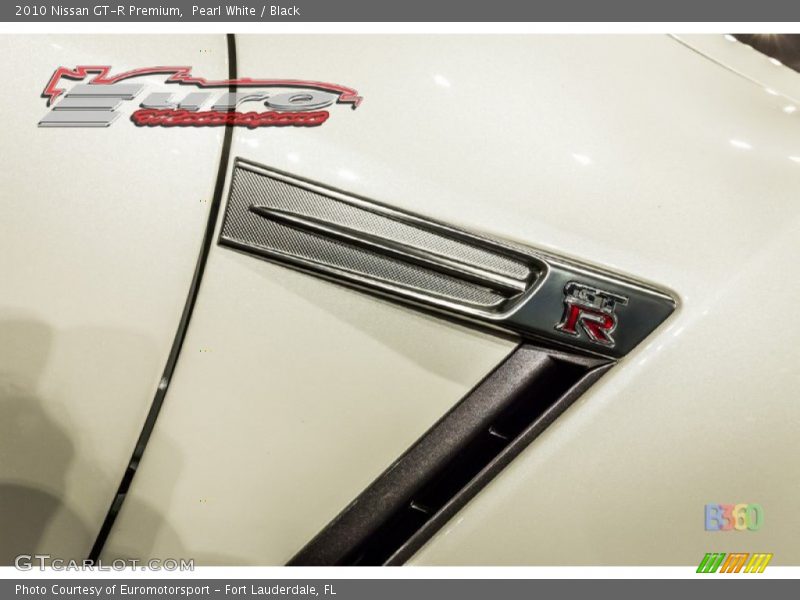 Pearl White / Black 2010 Nissan GT-R Premium