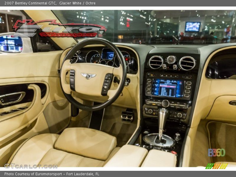Glacier White / Ochre 2007 Bentley Continental GTC