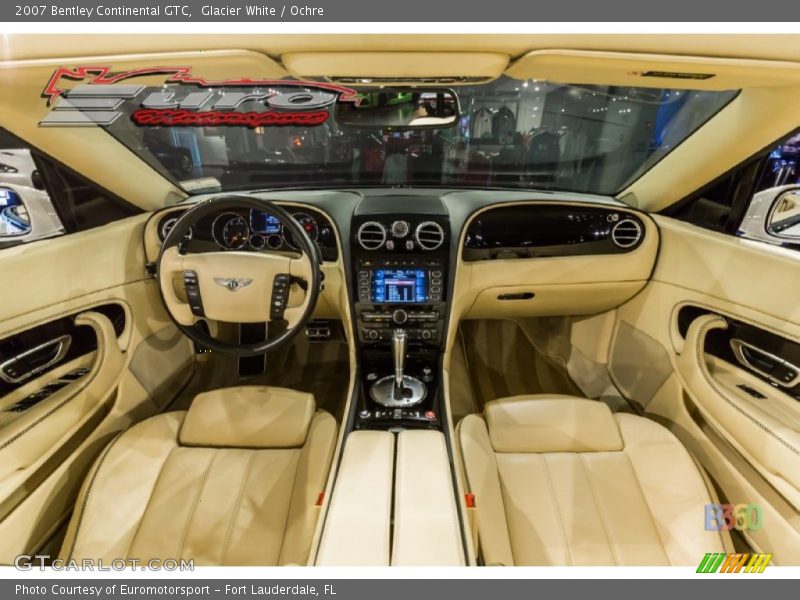 Glacier White / Ochre 2007 Bentley Continental GTC