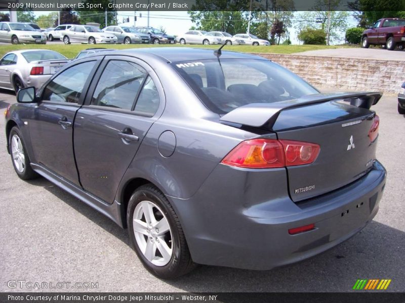 Graphite Gray Pearl / Black 2009 Mitsubishi Lancer ES Sport