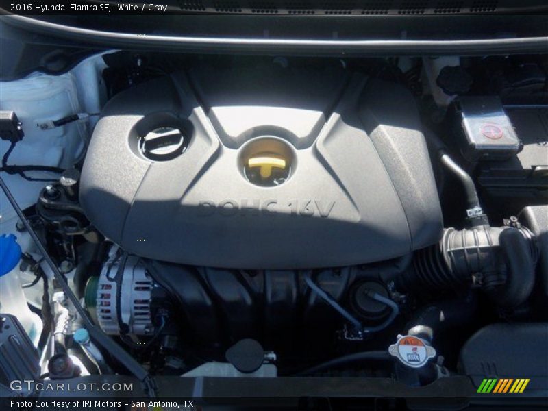 White / Gray 2016 Hyundai Elantra SE
