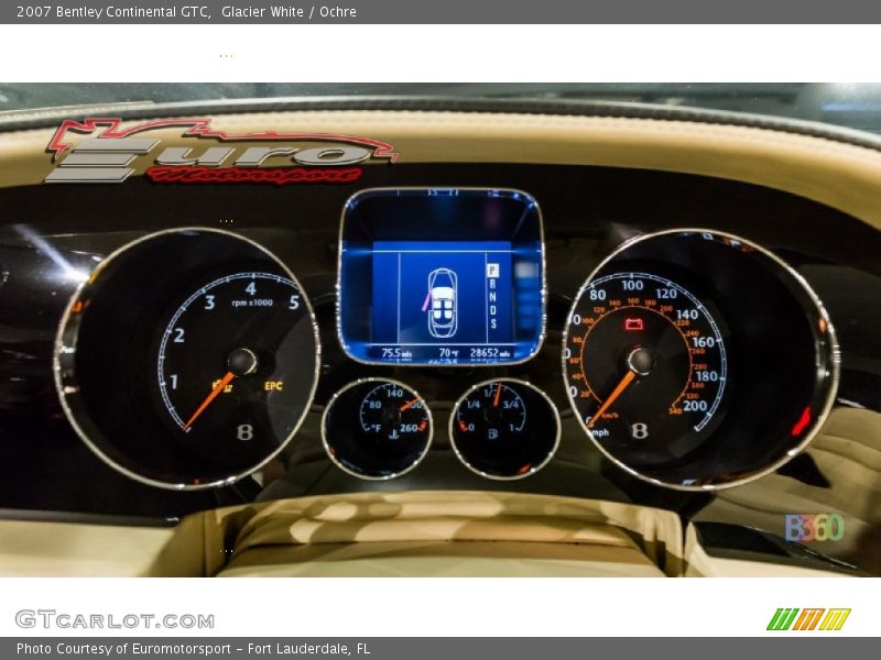 Glacier White / Ochre 2007 Bentley Continental GTC
