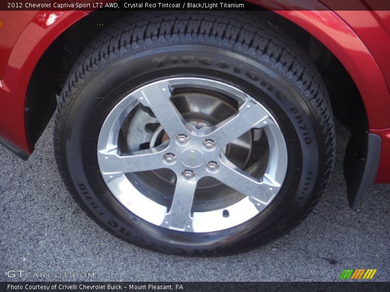Crystal Red Tintcoat / Black/Light Titanium 2012 Chevrolet Captiva Sport LTZ AWD