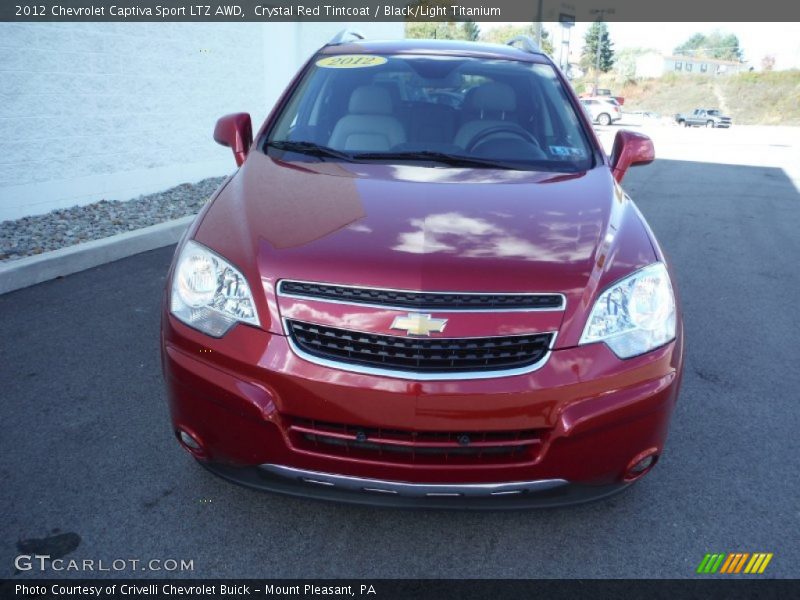 Crystal Red Tintcoat / Black/Light Titanium 2012 Chevrolet Captiva Sport LTZ AWD