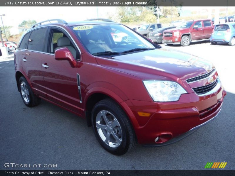Crystal Red Tintcoat / Black/Light Titanium 2012 Chevrolet Captiva Sport LTZ AWD