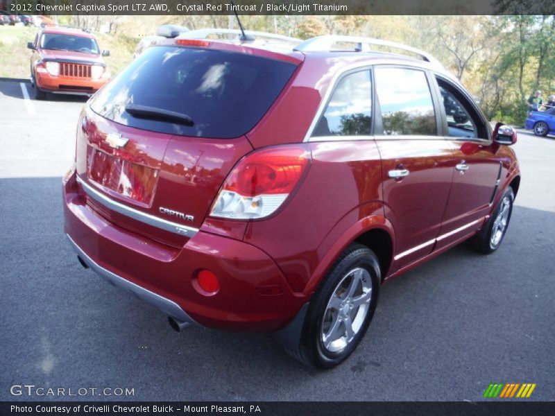 Crystal Red Tintcoat / Black/Light Titanium 2012 Chevrolet Captiva Sport LTZ AWD