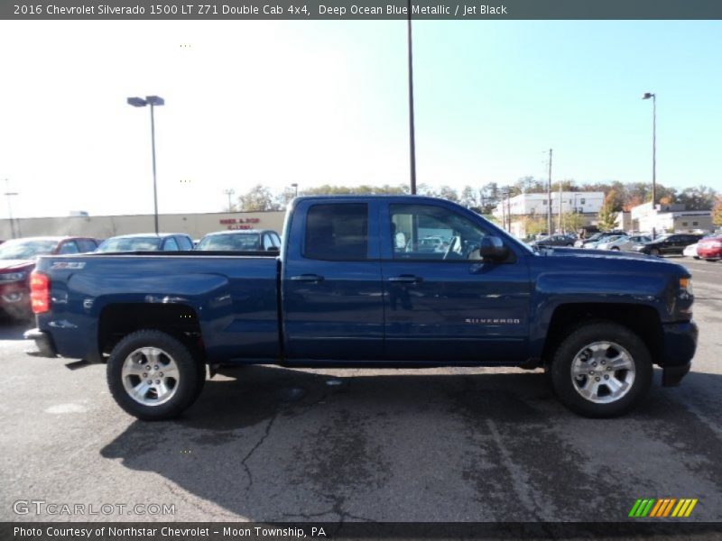 Deep Ocean Blue Metallic / Jet Black 2016 Chevrolet Silverado 1500 LT Z71 Double Cab 4x4